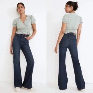 NWT Madewell The Perfect Vintage Flare Jean in Beaucourt Dark Wash Size 27